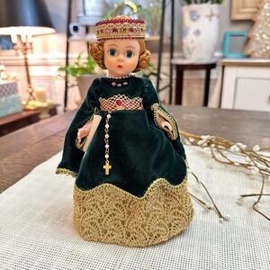 Madame Alexander Queen Isabella 8‎ inch Doll Vintage 1992 Emerald Gown